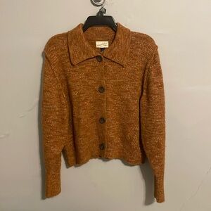 Orange/Brown Cropped Sweater